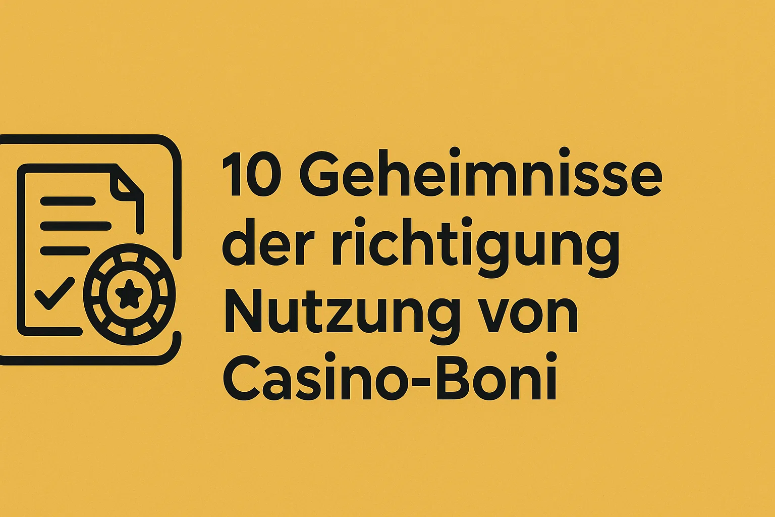 10 Geheimnisse der richtigen Nutzung von Casino-Boni