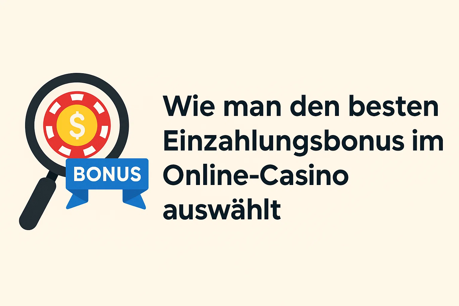 Wie man den besten Einzahlungsbonus im Online-Casino auswählt
